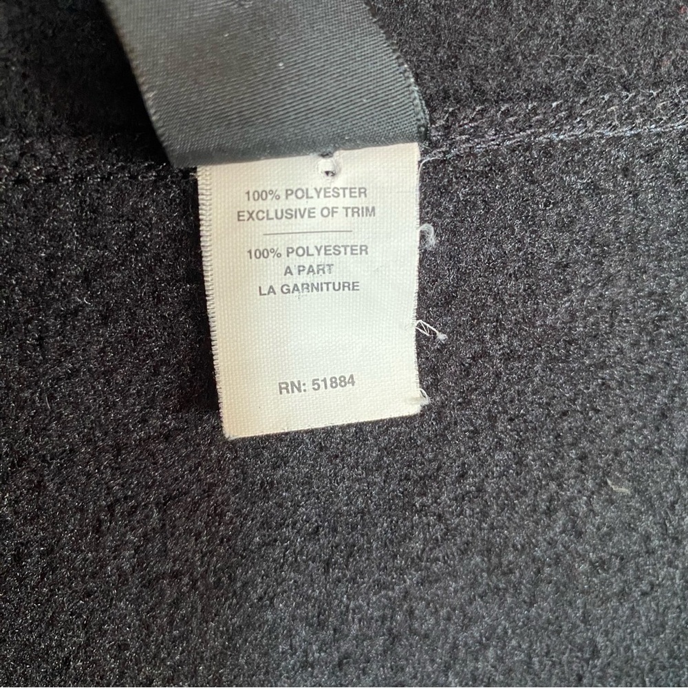 Vtg 90s PATAGONIA fleece Vest Black full zip Womens size XL - Picture 9 of 10
